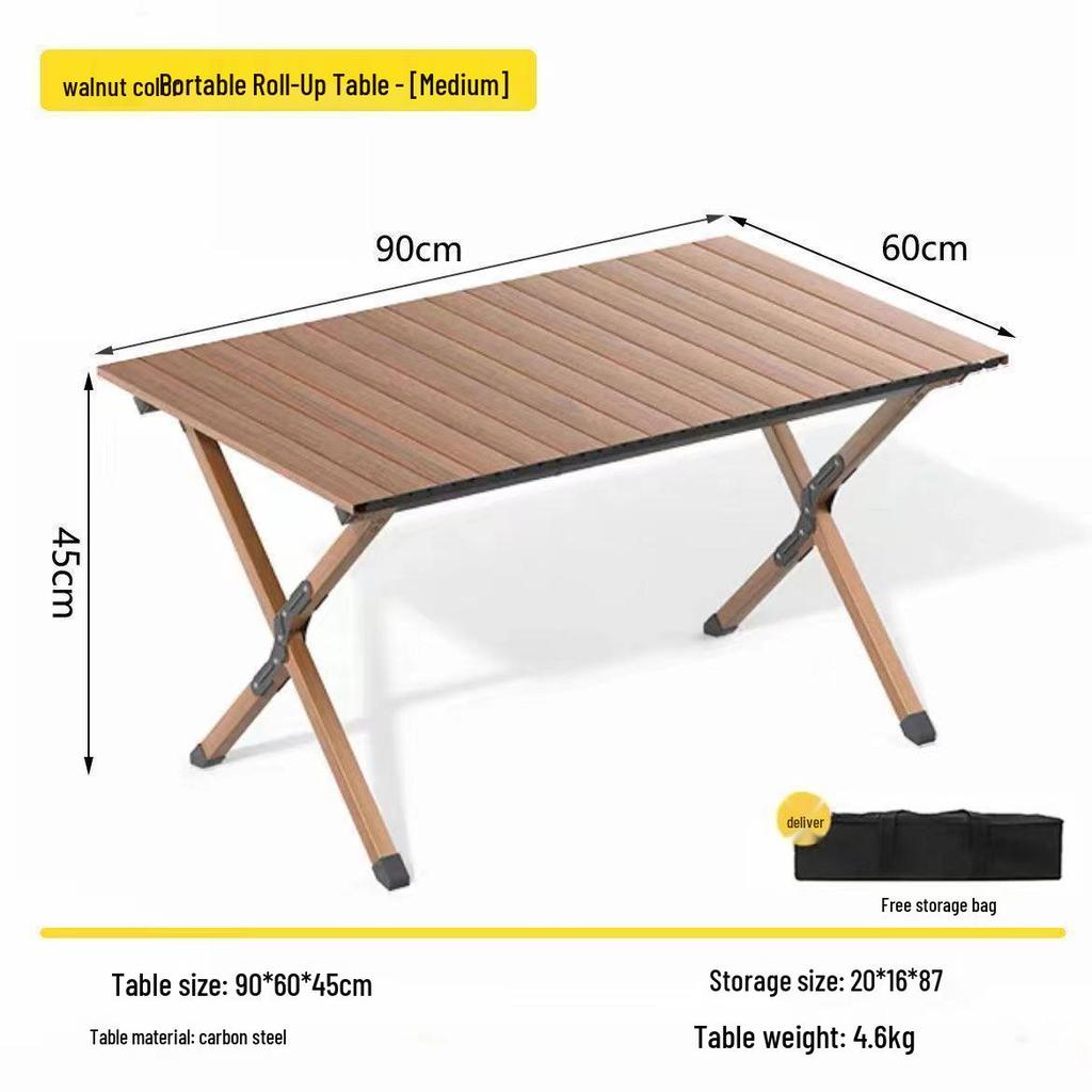 Портативный складной набор стола и стульев для кемпинга - Сворачиваемая конструкция для пикников на природе и торговых точек