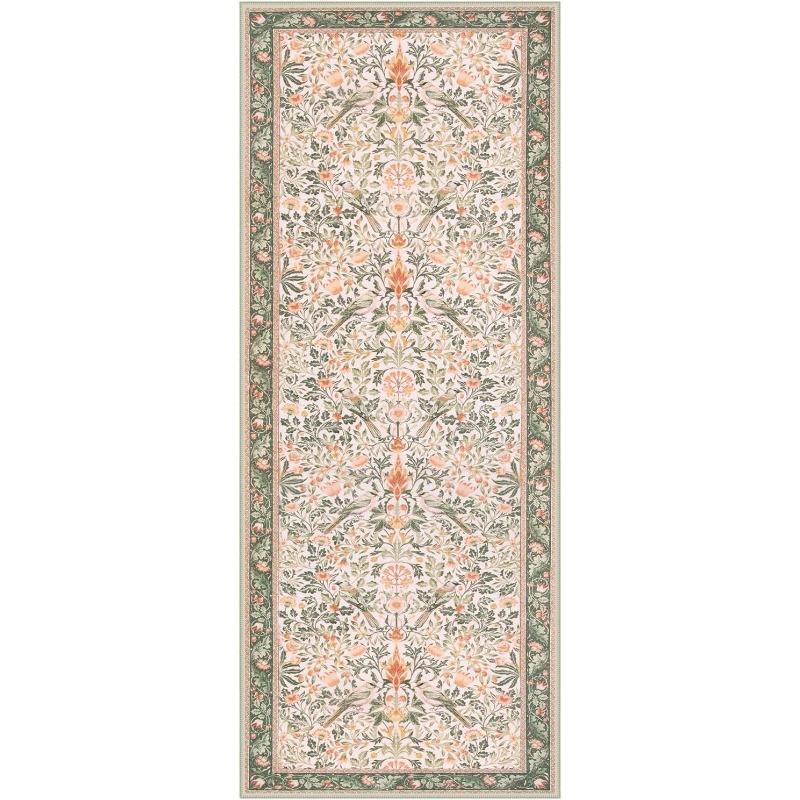 Jungle Floral Birds Rugs for Living Room Soft Non Slip Machine Washable Floor Mat Home Decor Large Size Bedroom Bedside Carpet