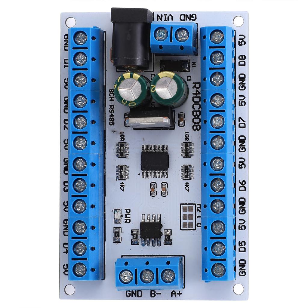 Sensor Module 8‑Channel R4DCB08 Board RS485 for Paperless Recorder PLC 6‑24V