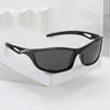 New Polarized Sunglasses Brand Designer Square Sports Sun Glasses for Men Driving Fishing Cycling Black Frame Goggle UV400