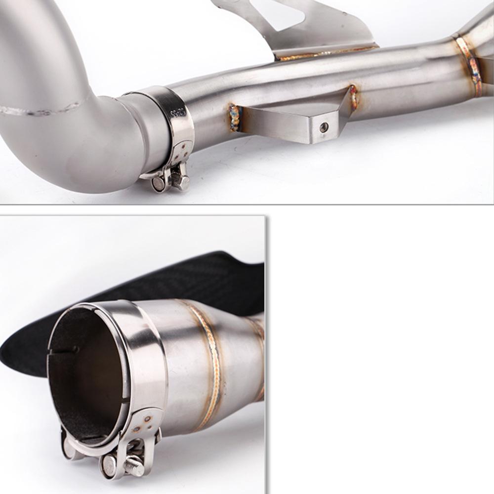 For Kawasaki Z 900 Z900 Z900e 2017-2021 2020 Motorcycle Steel Eliminator Exhaust Muffler Mid Link Pipe Kit
