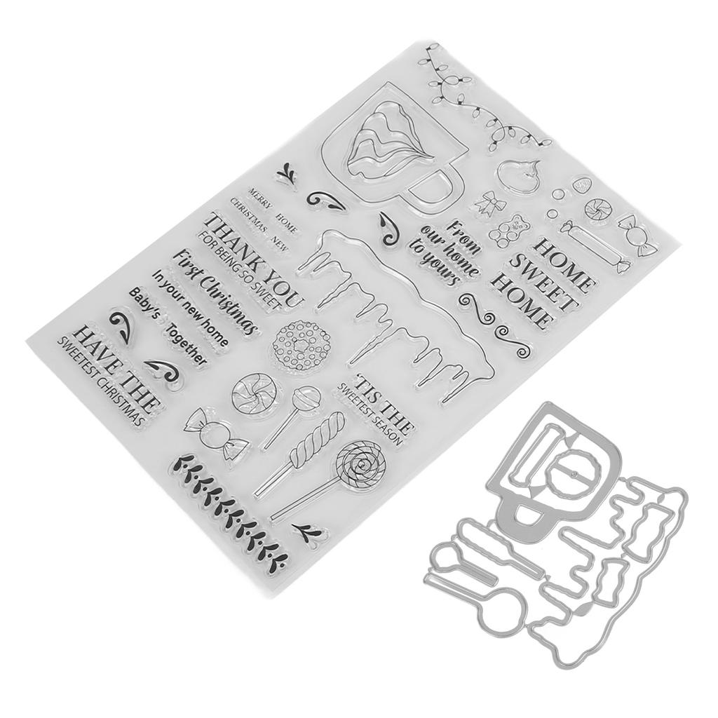 Прозрачный штамп для изготовления открыток, тисненый прозрачный штамп, набор форм для ножей, украшение для скрапбукинга