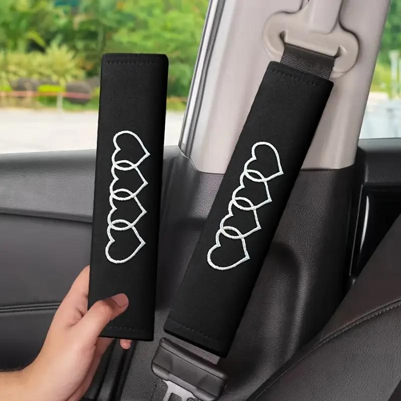 2PCS Love Seat Belt Shoulder Cover Automotive General Soft and Comfortable Car Seat Belt Cover