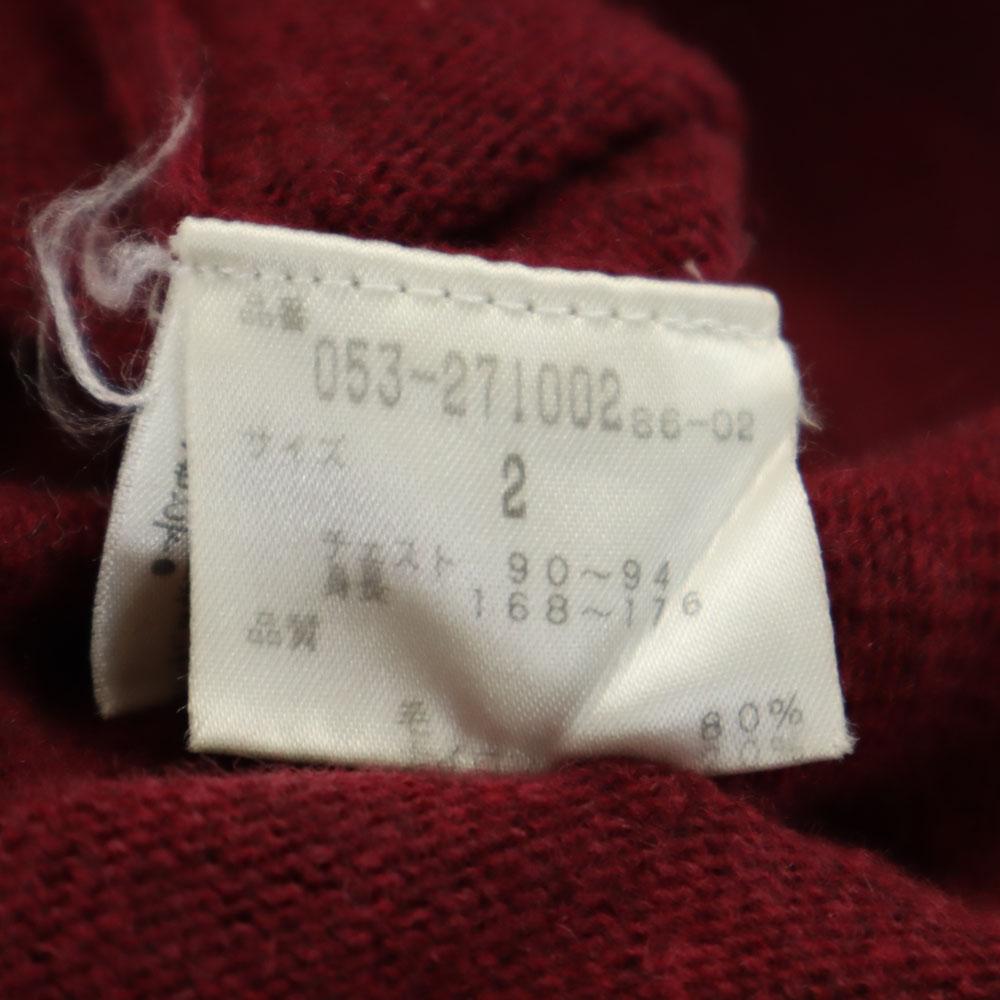 PEARLY GATES made in Italy golf Long sleeve V neck sweater 2 GOLF Knit Women Used