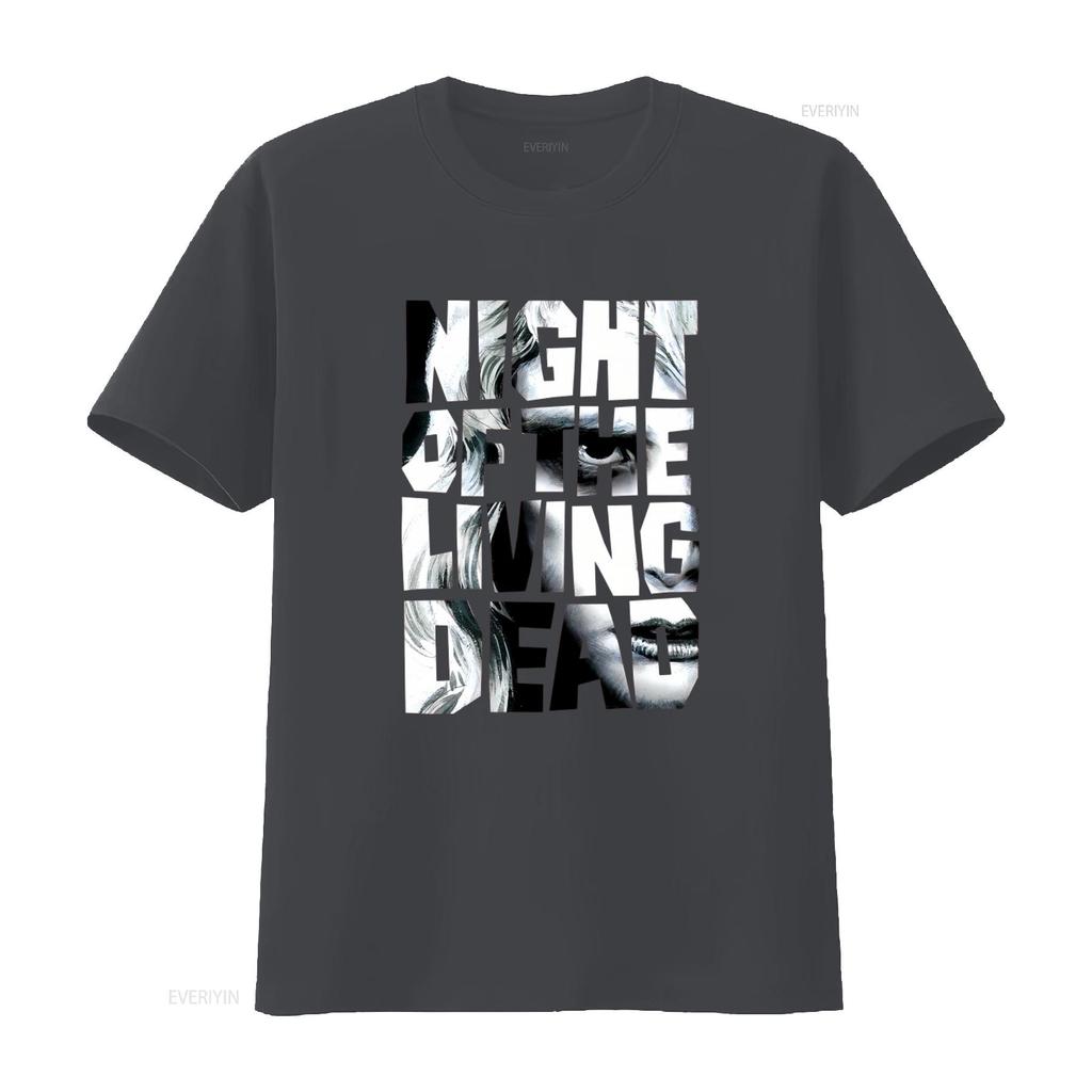 Night of The Living Dead Horror Cult Movie T Shirt for Men and Women vintage Washed streetwear Slightly Casual Comfortable