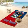 Coventry City FC Personalized Printed Beach Towel Soccer Logo Support Custom Name Text Absorbent Towel For Sport Travel Special Gift