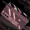 Fashion Luxury Smartphone Case for Samsung Galaxy Z Fold 4/3 Magnetic Folding Phantom Privacy Phone Case Without S Pen