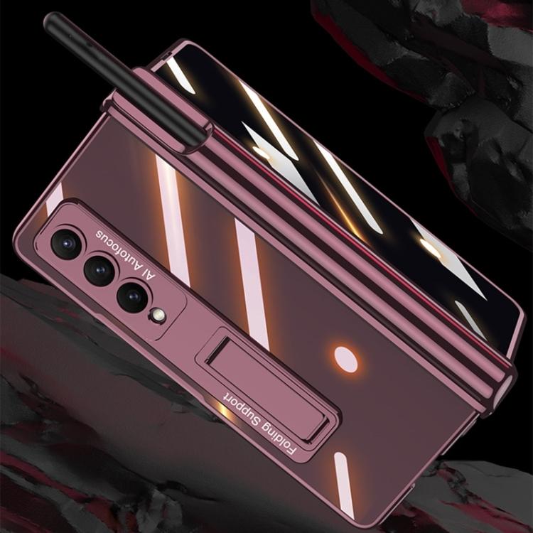 Fashion Luxury Smartphone Case for Samsung Galaxy Z Fold 4/3 Magnetic Folding Phantom Privacy Phone Case Without S Pen