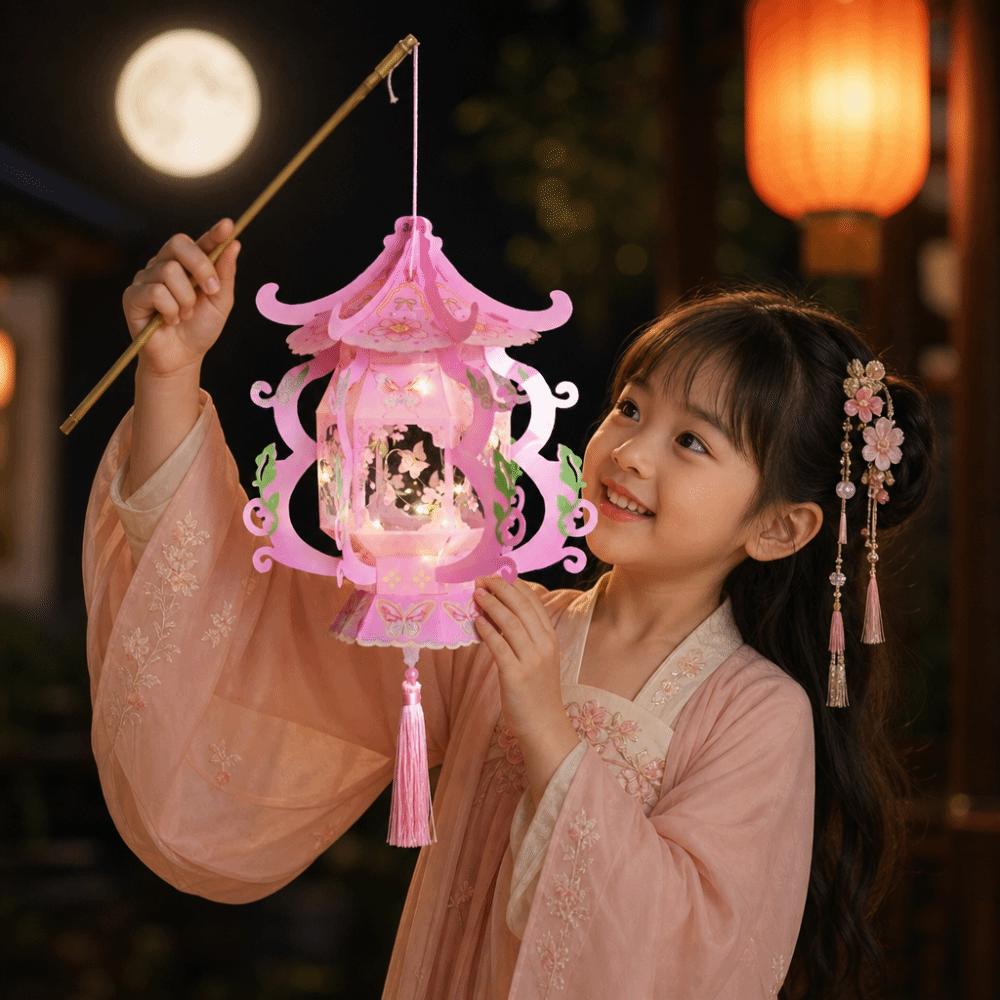 Hanging Decoration Mid-Autumn Festival Lantern Chinese-style DIY Material Kit Handheld Activity