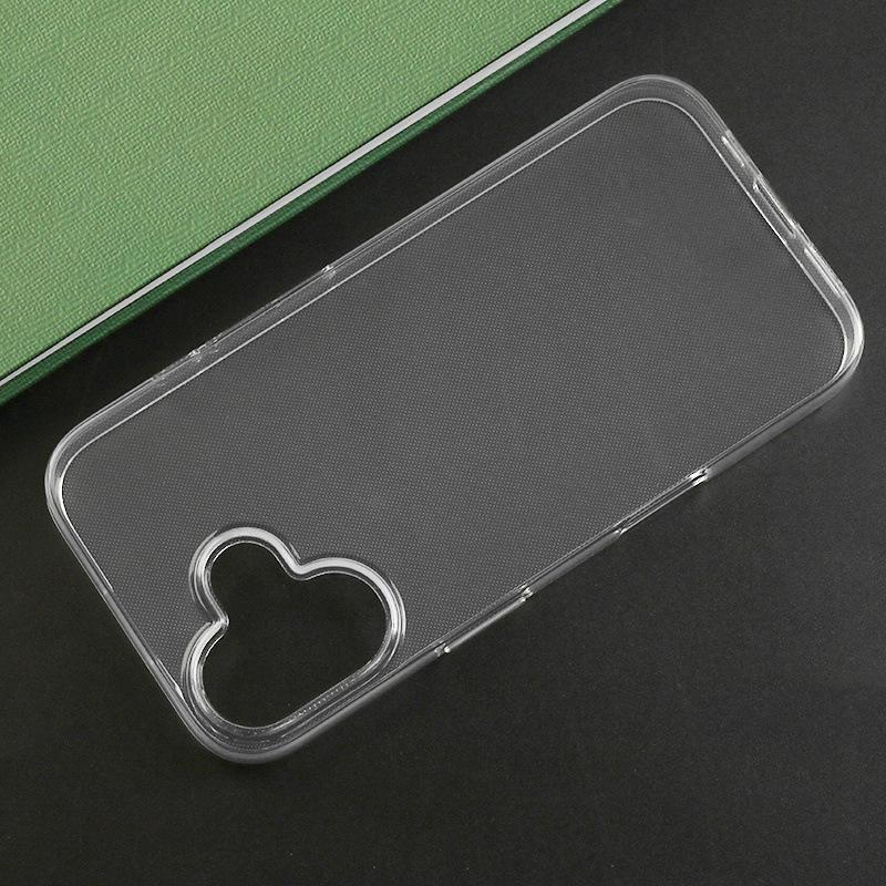 Transparent Anti-Drop TPU Soft Case for iPhone 17 Pro Max, 16 Plus, 15, 14 - Anti-Slip, Protective Cover