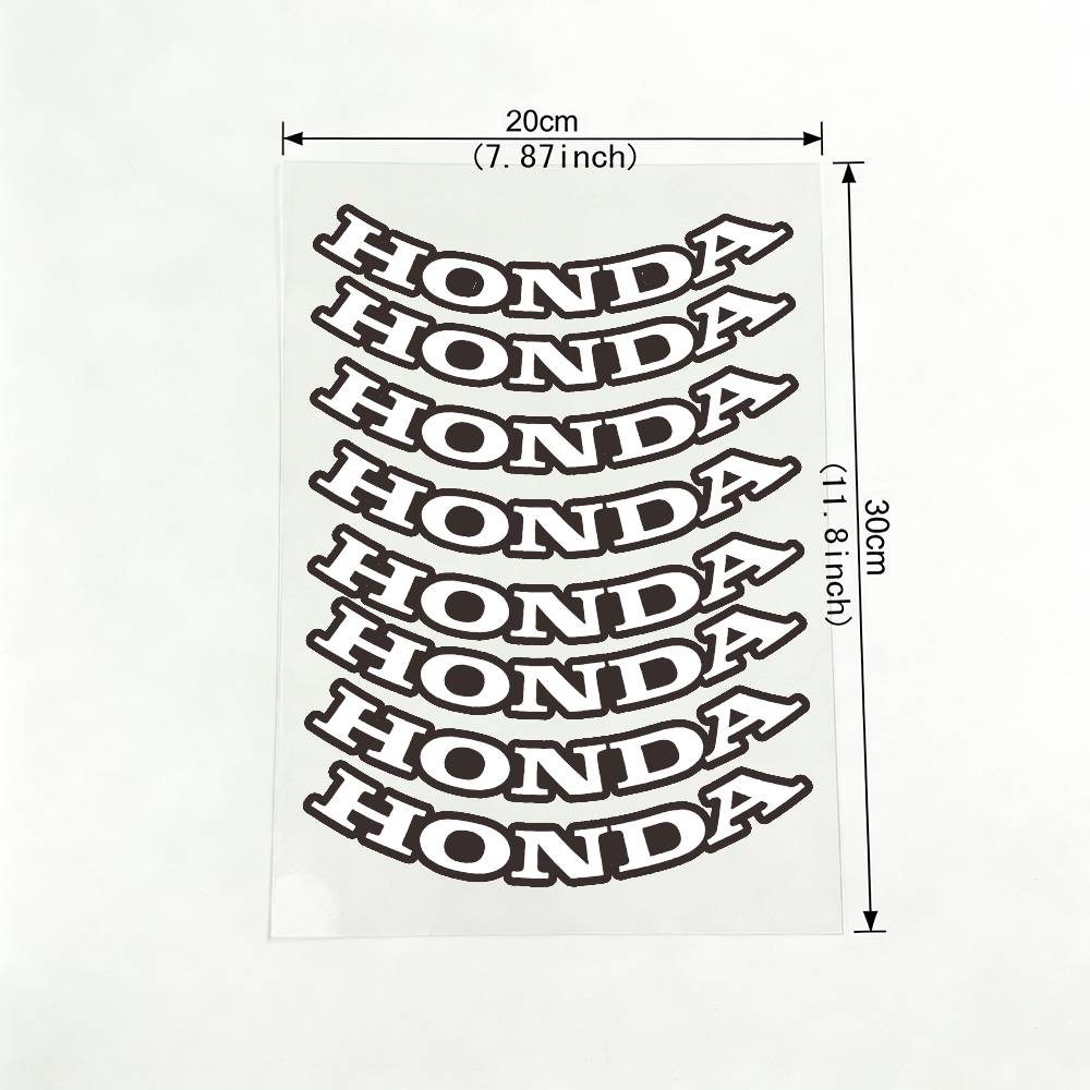 FIQ1 For Honda 18 colors Reflective motorcycle stickers, 3M safety warning at night in the dark scooter helmets