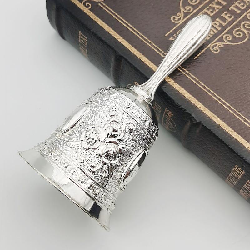 1шт. Металлический колокольчик с тональным кольцом, звонок для звонка, настольный колокольчик, колокольчик для чая, ужина, игрового колокольчика, рождественского колокольчика