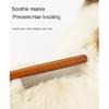 Cat Comb Cat Accessories Stainless Steel Pet Hair Remover Wooden Handle Solid Cat Hair Comb Pet Grooming Dog Brush Cleaning Tool