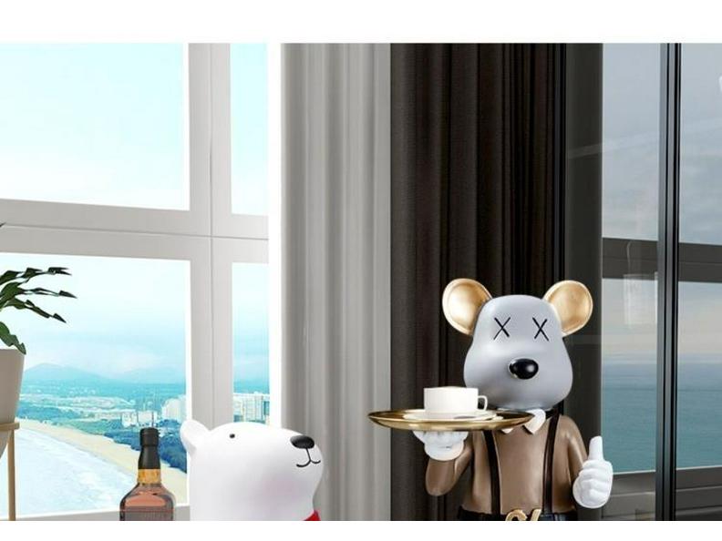 Bearbrick Figurine Round Riser Display Stand Cylinder Platform