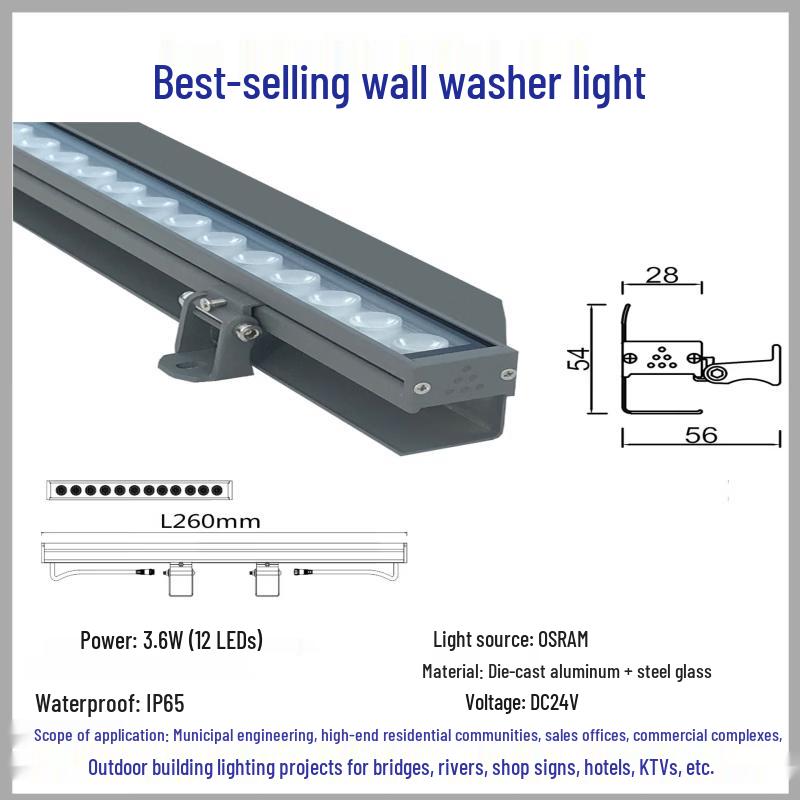 NuFeng LED Outdoor Waterproof Wall Washer Light