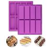 Rectangular Silicone Baking Mold Heat-resistant Loaf Pan Ice Cube Tray Energy Bar Maker  Muffin