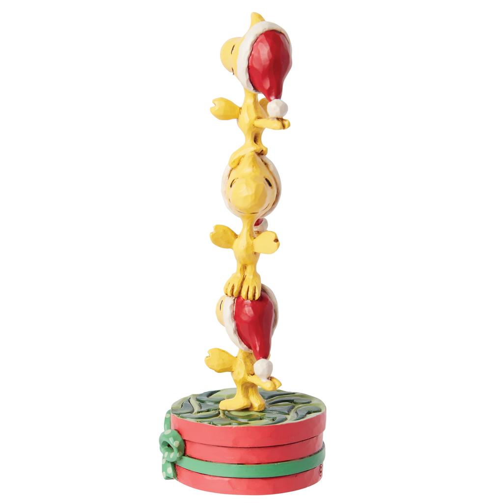 Enesco Peanuts от Джима Шора Штабелируемая мини-фигурка Вудстока Смола Ручная работа Расписанная Коллекционная Peanuts Снупи Рождественский Декор для дома Полка