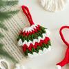 1 шт. Рождественские подвесные украшения шерстяные носки аксессуары ручная вязка сумка подвеска