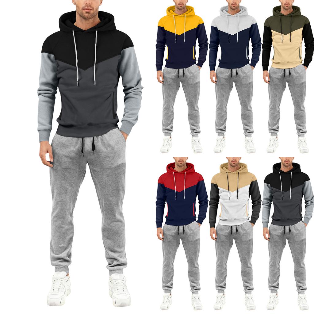 Мужской спортивный костюм с капюшоном на осень/зиму