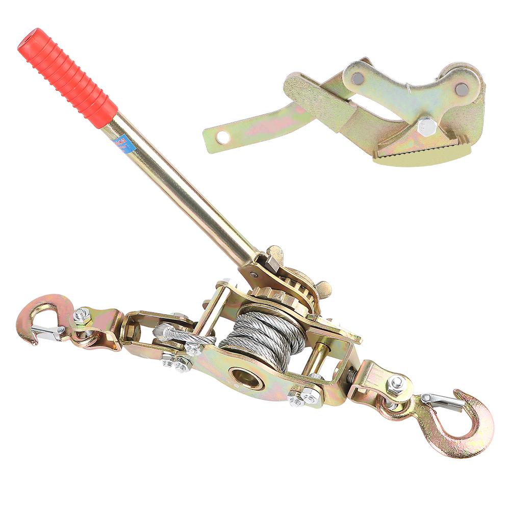 2T 2m Провод для грузовых автомобилей Аксессуары для автомобилей Крепеж для лебедки Трос Натяжитель троса Трещотка Двойной крюк Натяжитель троса Ручной натяжитель троса