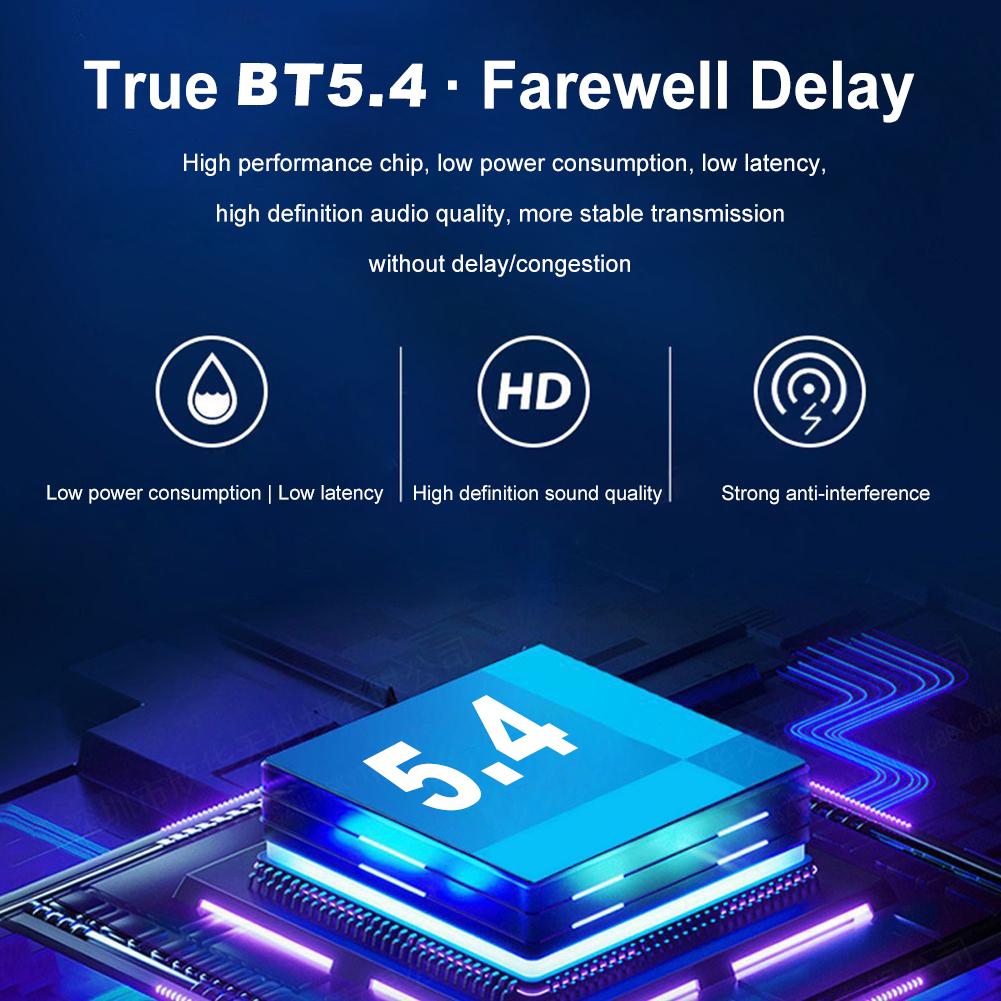 Bluetooth 5.4 адаптер USB Bluetooth 5.3 для ПК Dongle адаптер беспроводной мыши клавиатуры музыкальный аудио приемник USB передатчик