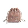 Stylish 2024 Summer Fashionable Womens Bucket Bag Large Capacity Woven Shoulder Bag