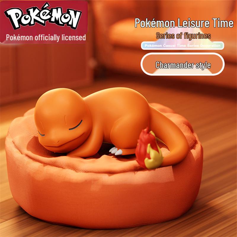 Новые оригинальные фигурки Pokémon серии для отдыха в позе для сна в закрытой коробке