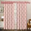 2D FLAT PRINTING 2pcs Curtains (Without Rod) Art Deco Fan Motif Modern Minimalist Curtains Versatile Polyester Fabric Curtains