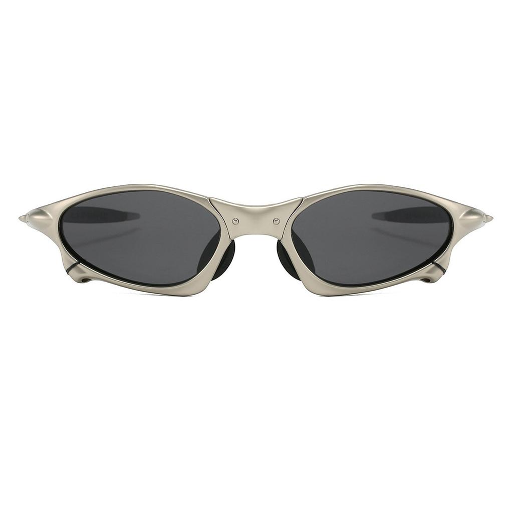 Zinc Alloy Sand Silver Frame European and American Polarized Sunglasses Men's and Women's Tide Outdoor Sports Cycling Driving Sunglasses 2026