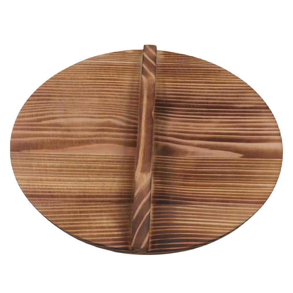 Accessories Anti-scalding Anti-overflow Pan Lid Iron Pot Cover Cookware Part Fir Wood Pot Lid