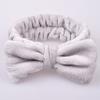 Банты для волос, повязки на голову для женщин, однотонная повязка на голову из кораллового флиса, эластичная повязка на голову с бантом, аксессуары для девочек, милый мягкий тюрбан, повязка