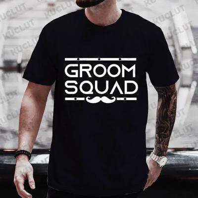 Футболка Team Future Groom Squad Футболка Друзья Мальчишник Свадьба Жених Шафер Блузки Мужские Футболки для Свадьбы Помолвки Топы EVG#Цвет