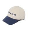 VERUTUM Кепка с двухцветным логотипом и био-стиркой, цвет: Слоновая кость / Темно-синий, Hw Bc009b