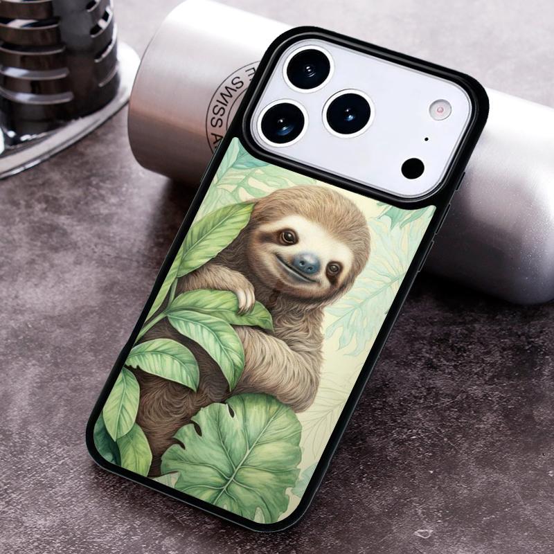 Sloth-Bear Phone Case For iPhone 17,16e,15,14,13,12,11,Mini,Pro,MAX soft Silicone Cover