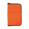 LIHIT LAB Wide Flat Pencil Case, Orange A7653-4 - Durable & Stylish