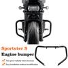 Черный передний бампер для модификации двигателя Harley Sportster S RH1250