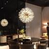Modern Crystal Dandelion Chandelier Lighting Pendant Lamp For Living Room Dining Room Home Decoration