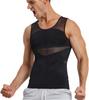 Excellent Comfort Men's Compression Shirt for Body Shaper Slimming Vest Tight Tummy Underwear Tank Top