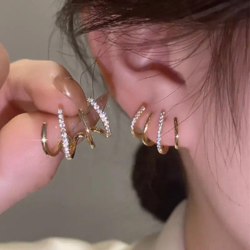 Новые роскошные серьги-гвоздики с жемчугом и кристаллами неправильной формы, изысканные серьги-гвоздики с цирконием для женщин, модные украшения, аксессуары для вечеринок