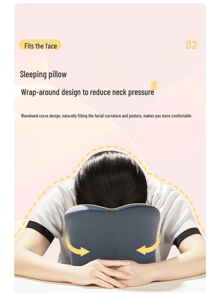Многофункциональная U-образная подушка из пены с эффектом памяти для сна за столом или в путешествии