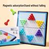 Deli Portable Magnetic Folding Checkers Set