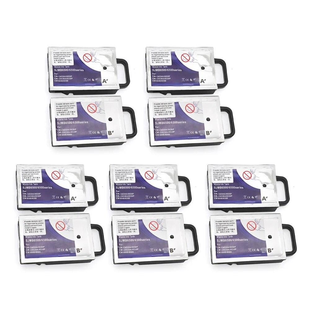 НОВЫЙ SJMB6500 SJMB6000 Ящик для обслуживания принтера EPSON ColorWorks CW-C6030A C6030P C6530A C6530B Резервуар для обслуживания принтера A + Bмодель 1 комплект