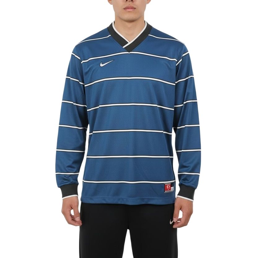 Nike Мужская повседневная футболка с длинным рукавом в полоску Dri-Fit tops IF1533-476