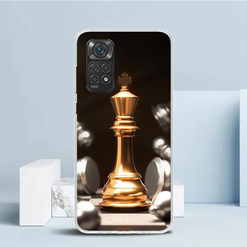 Competitive Chess Game Phone Case For Xiaomi Redmi Note 15 14 14S 13 12S 12 Pro Plus 11S 11 11T 11E 10S 10 + Soft TPU Back Cover