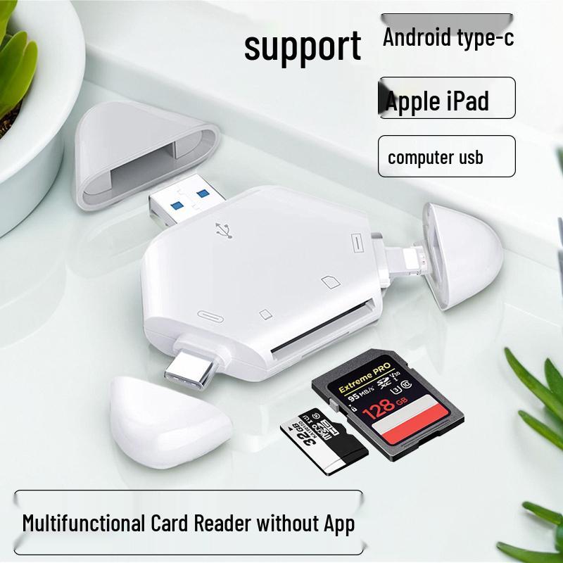 Универсальный кардридер 3-в-1 для камер Apple и Sony/Canon (USB, SD, TFF)