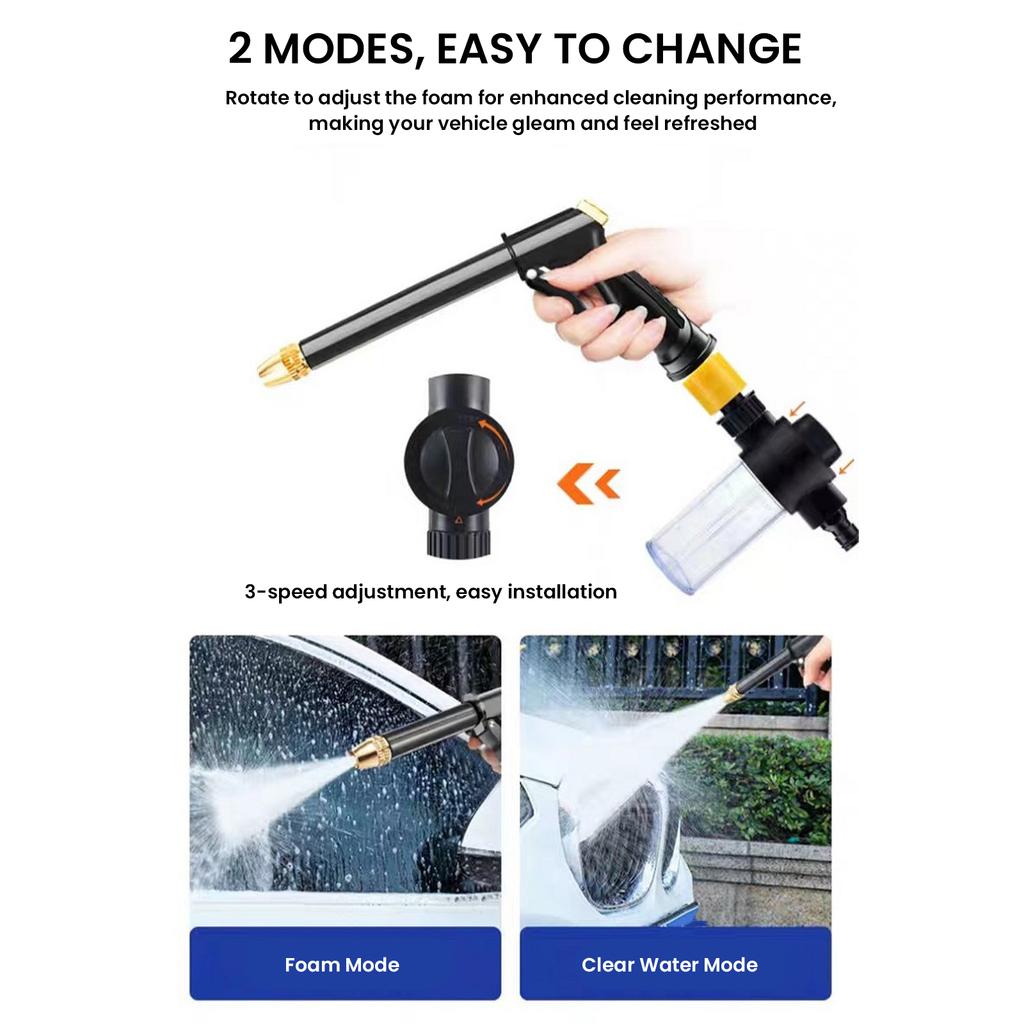 Новый Распылитель Водяной Пистолет Высокого Давления Мойки Автомобилей Садовый Шланг для Полива Газона Насадка Пенопластовая Насадка Портативный Инструмент для Чистки Автомобилей