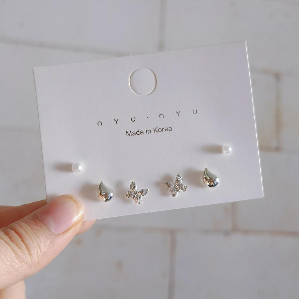 Versatile Geometric Butterfly Flower Earrings - Trendy, Elegant, and Perfect for Daily Wear