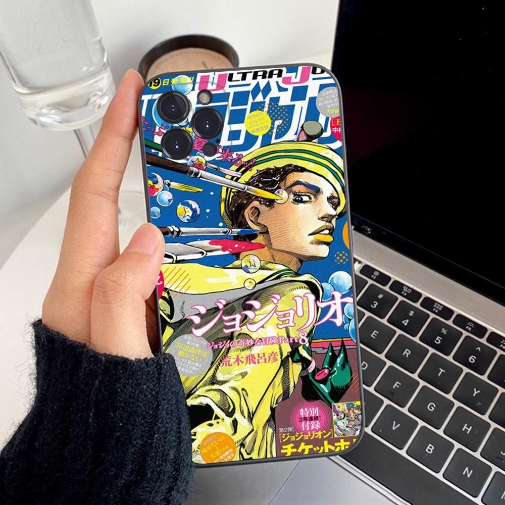 Чехол для телефона JoJo's Bizarre Adventure Силиконовый Мягкий Для iPhone 16 15 14 13 12 11 Pro Mini XS MAX Plus X Чехол