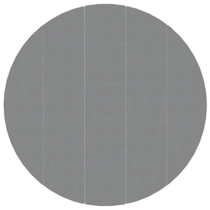 VidaXL Pool Cover, Round Ground Mat, Pool Cover, Pool Protection Garden Terrace, Light Grey Ø550 Cm 94222