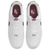 Nike Air Force 1 07 белые бордовые кроссовки Crush мужские FJ4146-112